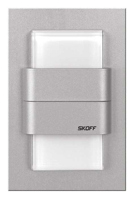 LED nástěnné svítidlo Skoff Duo Tango hliník modrá IP20 ML-TDU-G-B