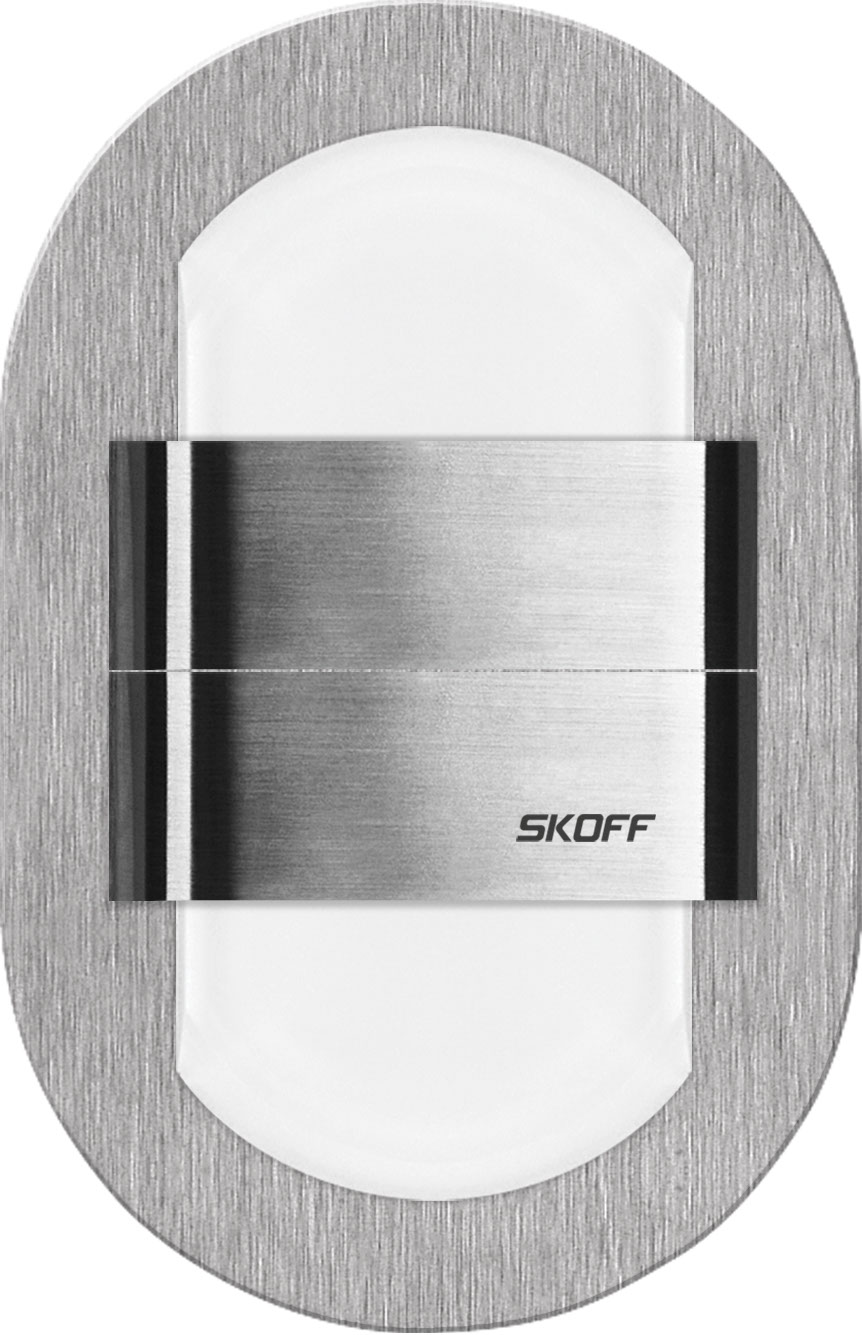 LED nástěnné svítidlo Skoff Duo Rueda nerez modrá IP20 ML-RDU-K-B