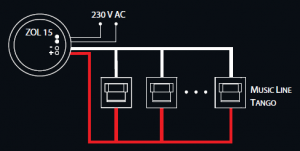 LED nástěnné svítidlo Skoff Tango Stick short černá neutrální IP20 MI-TST-D-N