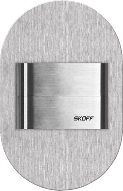 LED nástěnné svítidlo Skoff Duo Rueda short nerez studená bílá IP66 MS-RDU-K-W