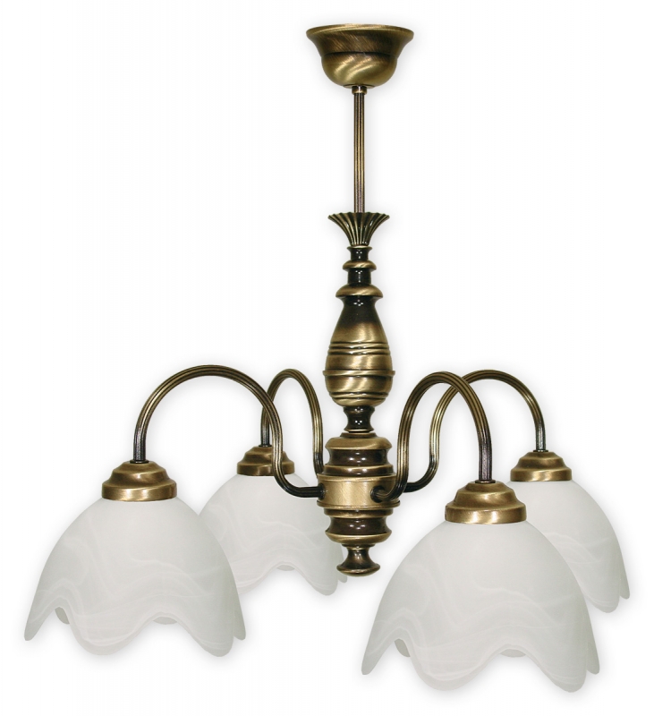 Závěsné svítidlo na tyči Lemir 054/W4 FUKS patina