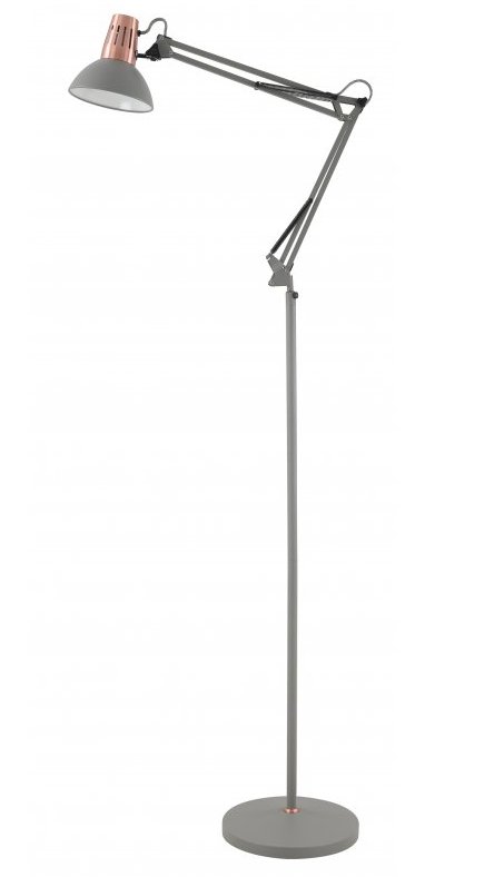Stojací lampa LP-ART-F-E27-15-DEC GTV-2300 ARTEMIA šedá