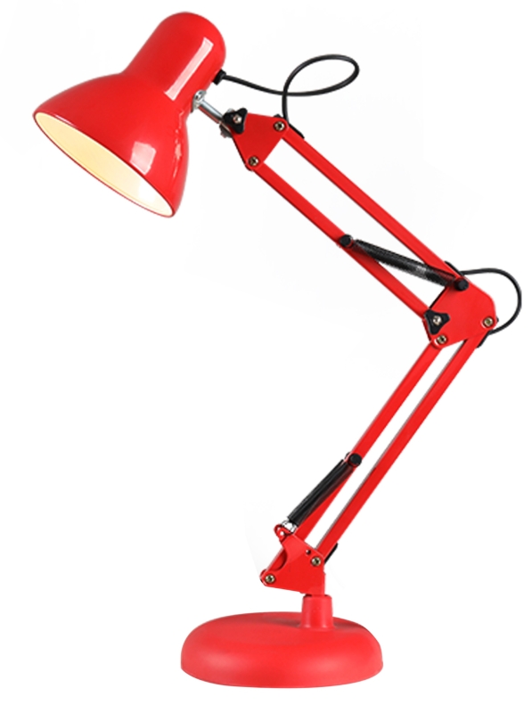 Stolní lampa SANDY L2854 červená, včetně LED žárovky S2571, 8W