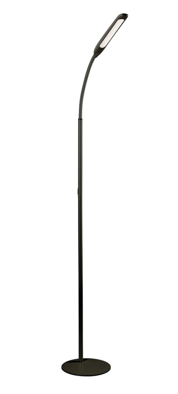 Podlahová lampa s dálkovým ovládáním LP-YORK10W-10-DEC černá