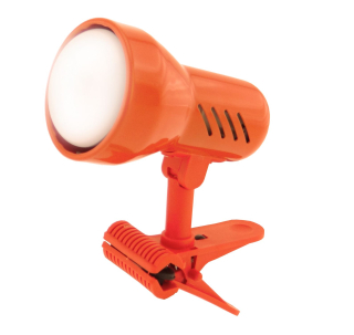 Lampička s klipem Temar E27 velká oranžová