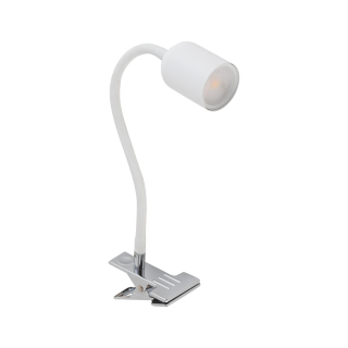 Stolní lampa s klipem TK 4559 TOP bílá